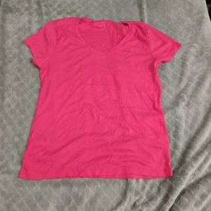 Tommy Hilfiger Red V-Neck Tee